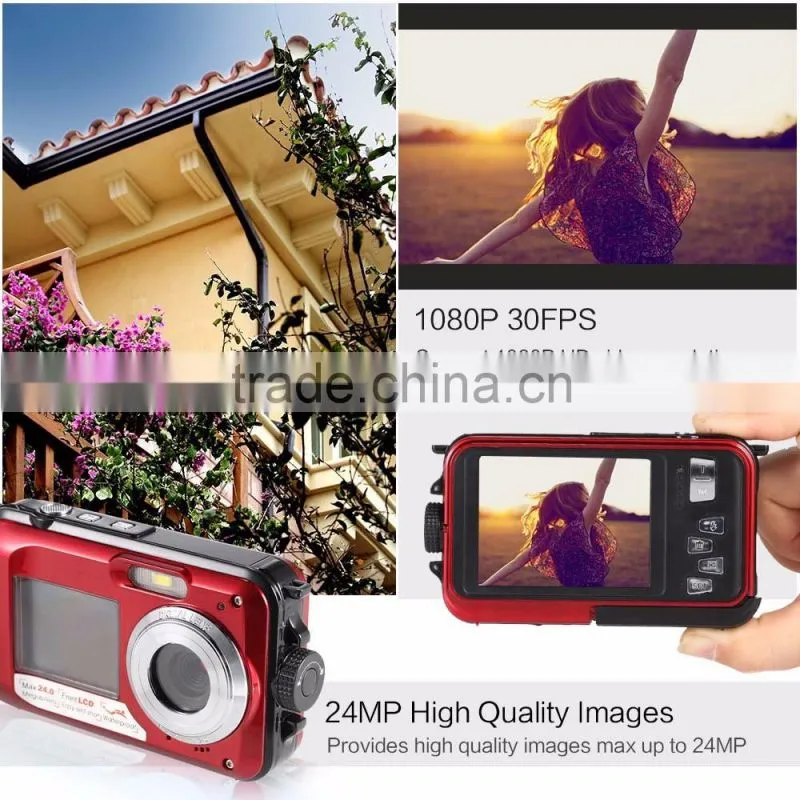 DC-16 WINAIT OEM Water proof 4k digital camera dual display 2.7'' TFT and 1.8'' TFT dual panel DC-16