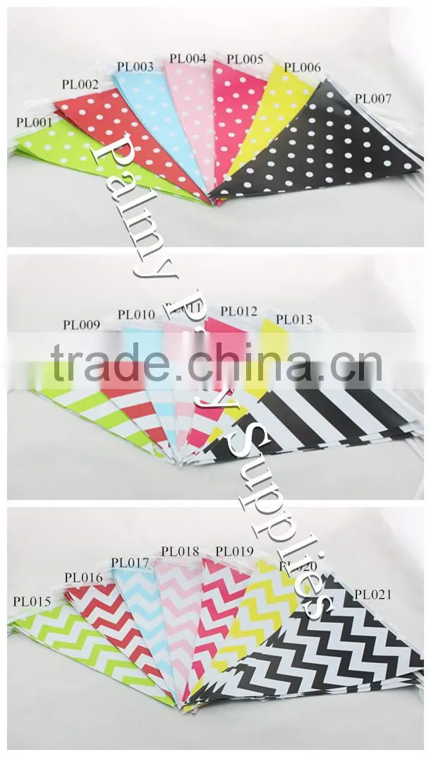 Triangle Decorative Flags Banners for Party