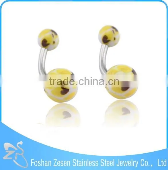 Body Jewelry Type Dark Lot Leaf Belly Ring Piercing Belly Button
