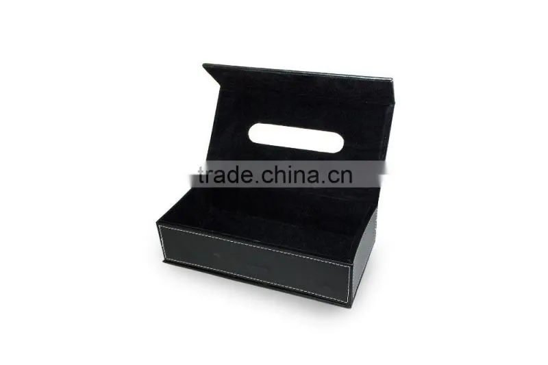 Luxury PU leathe Tissue Box For Hotel Room