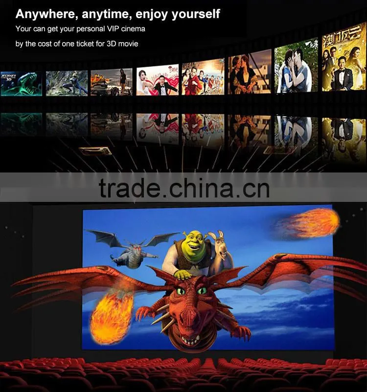 Wholesales supports 500 degrees of myopia vr 3d glasses for sexy movie in stock
