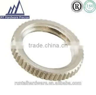 Manufacture stainless steel knurled ring nut with low price