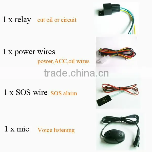 wholesales gps tracker TK100 ,vehicle tracking with Remote voice monitoring