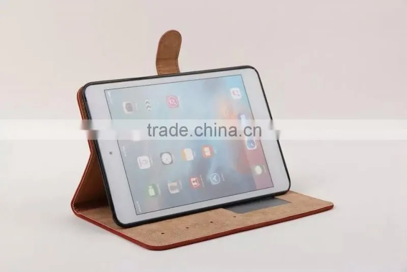 Squirrel Grain Leather Flip Case for iPad mini 4 Wallet Cover Case with Card Slot MT-5298