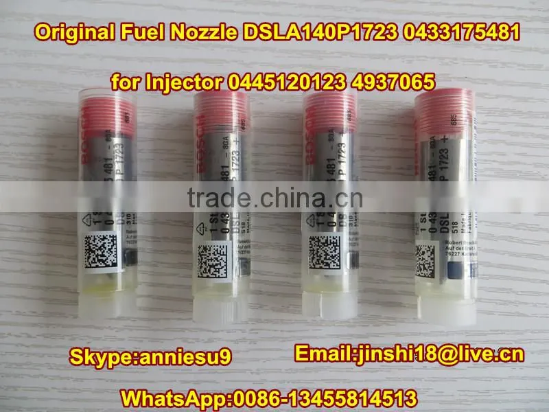 Original Common Rail Fuel Nozzle DSLA140P1723 0433175481 for Injector 0445120123 4937065