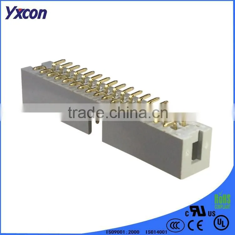 China supplier 2.54mm pitch superior quality double row SMT/ SMD box header