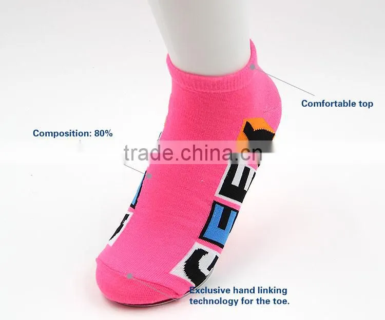 Latest! Fashion Beautiful Design PurpleGirl Ankle Socks of China Manufacturer!