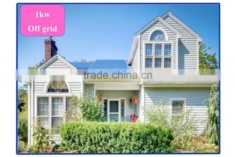 High Quality 1KW 24V Off Grid Solar Power System Kit For Home Use