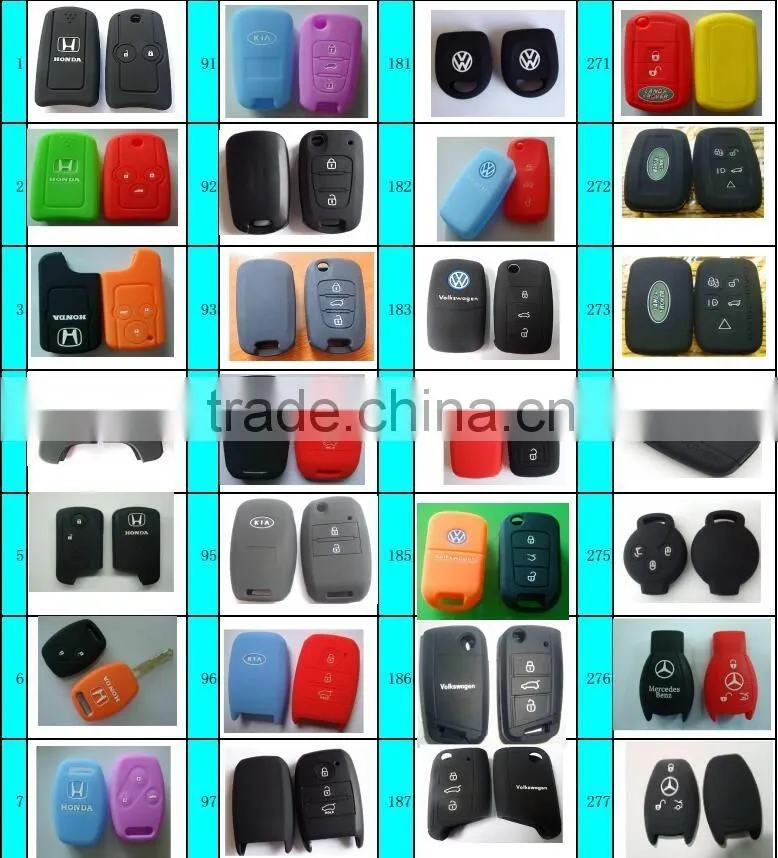 silicone car key protective cover for mazda car key