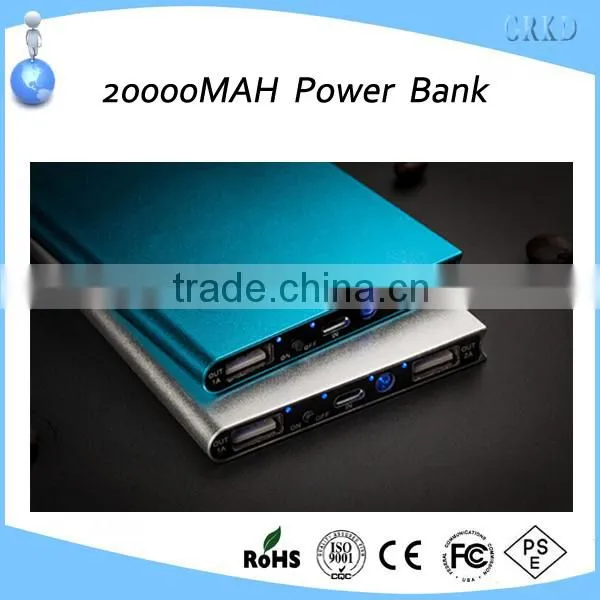 Fashionable aluminium alloy 8000mah power bank