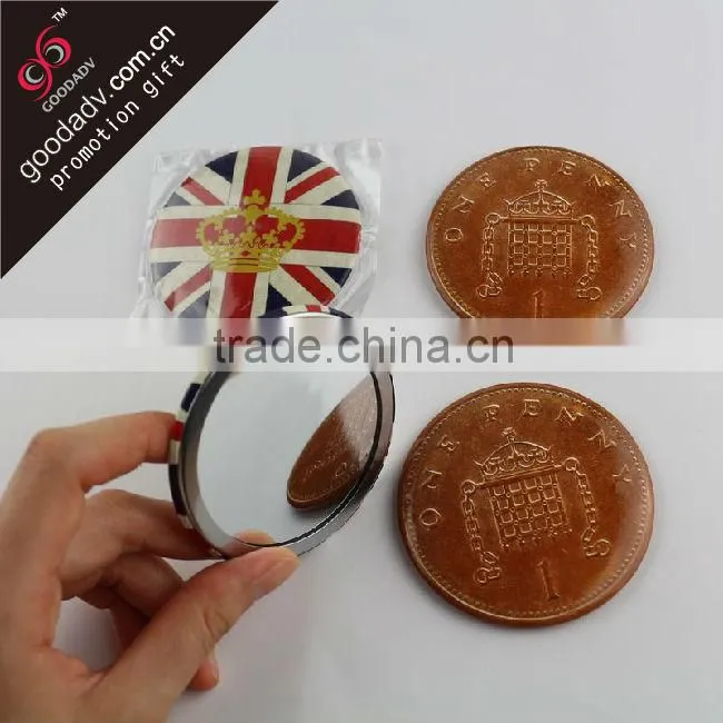 Customized girls' necessary makeup tool newest designed small size western style cute mirror