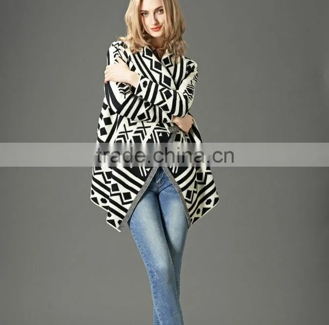 woman wear with high quality knits wool cardigans