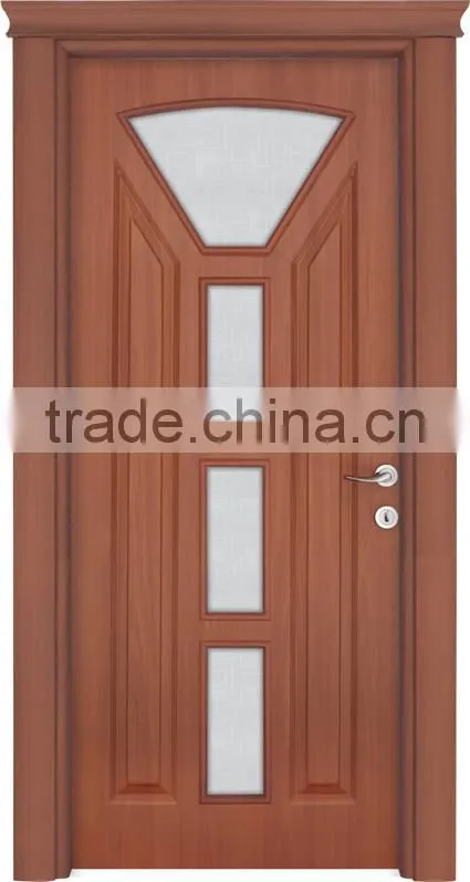 latest design pvc mdf interior drawing room turkish door