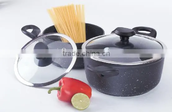 Non-Stick Customized Forging Aluminum Fry Pan Set Risoto Elmich S-04