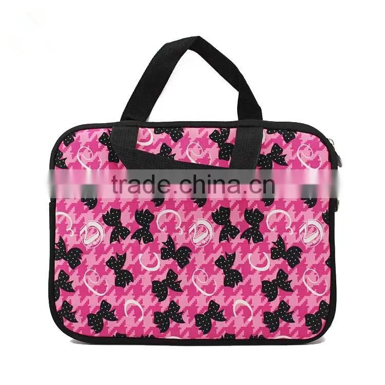 New fabric neoprene laptop bag with printing