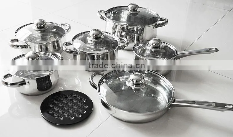 Stainless steel non stick kitchen cookware set