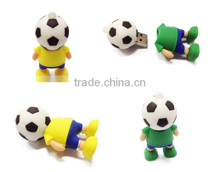 Soft football man USB flash drive from China promotive gifts