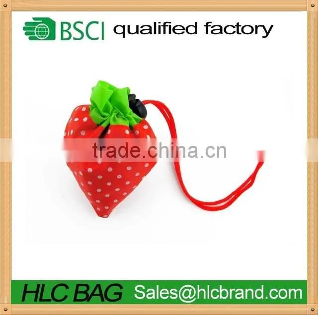 Strawberry Shopping Bag Foldable Polyester reusable bag HL-PB005