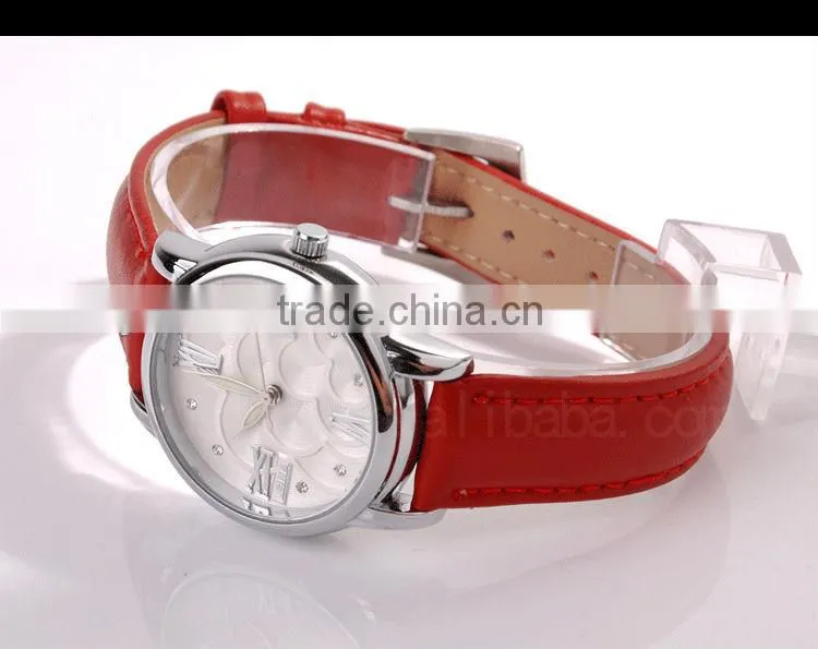 Leather Strap Women Wrist Watch Gift
