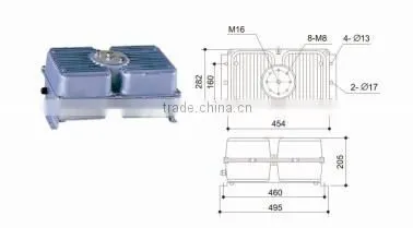 CE Approved ip65 2000w metal halide flood light gear box