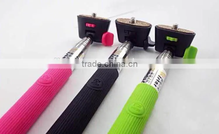 Wireless bluetooth selfie shutter stick with rechargeable,extendable selfie stick monopod for smartphone