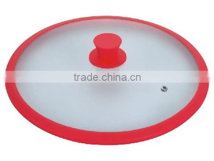 OEM manufacturer sell directly orange silicone adjustable cooking pot lid