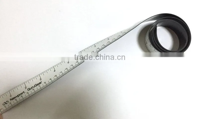 Factory directly customized magnetic ruler holder,custom ruler fridge magnet tape