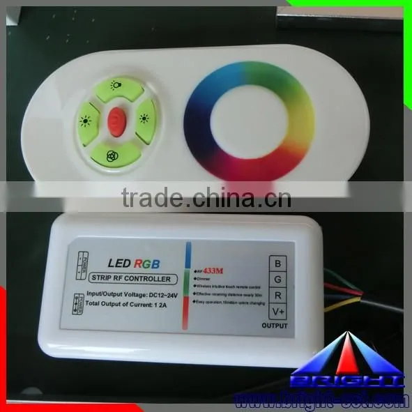 Wireless RF Remote RGB LED Touch Controller
