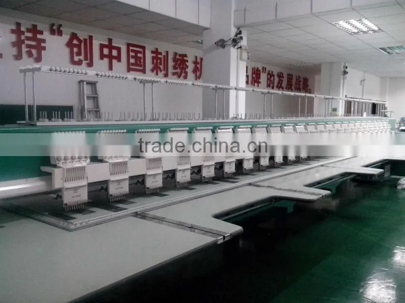 1200 rpm 20 Heads 9 Needles Computerized Flat Embroidery Machine