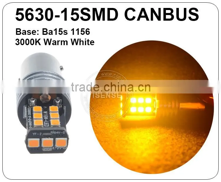 Super Bright 12V 15W Car LED Bulb 1156/Ba15s/P21W Canbus