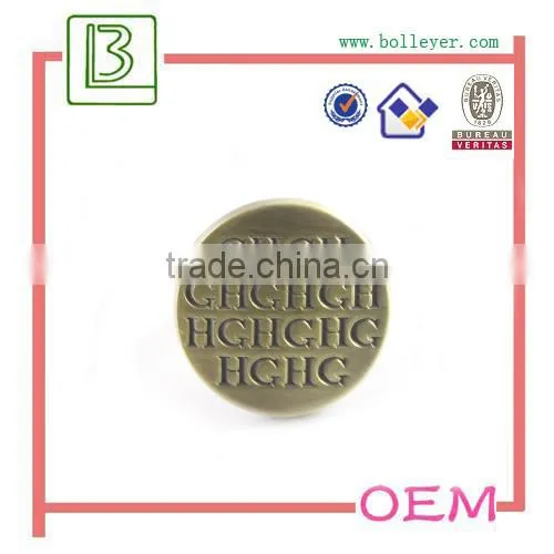 oval metal plate with custom logo