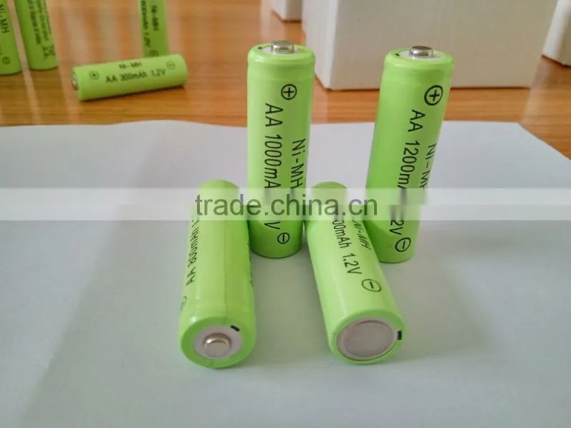 sunrising 1.2v NI-MH AA300mAh rechargeable battery