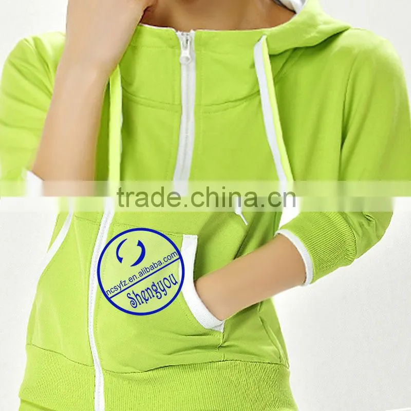 China supplier custom high quality plain blank hoodies