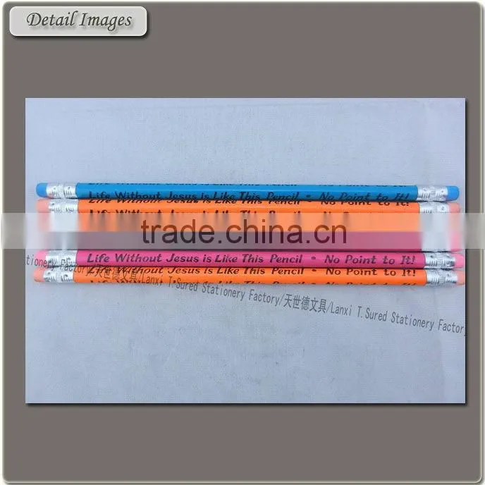 English Painting Gift Pencil Both Side Eraser Top