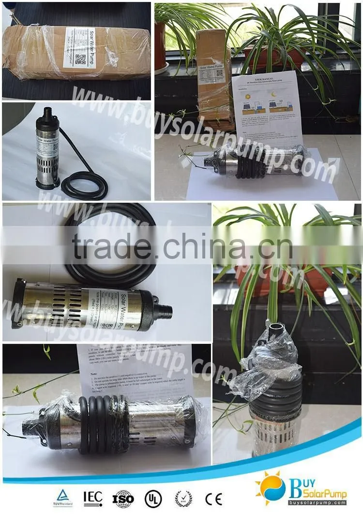 24v dc solar submersible water pump for agriculture irrigation