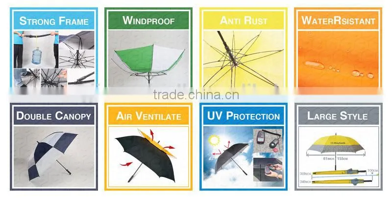 China Umbrella Advertising Light Weight Aluminum Shaft Folded Umbrella