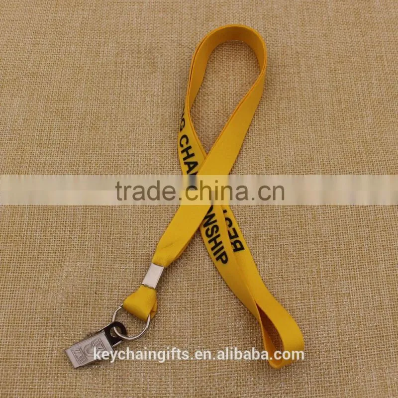Customized polyester printed logo lanyard /black woven lanyard card holder