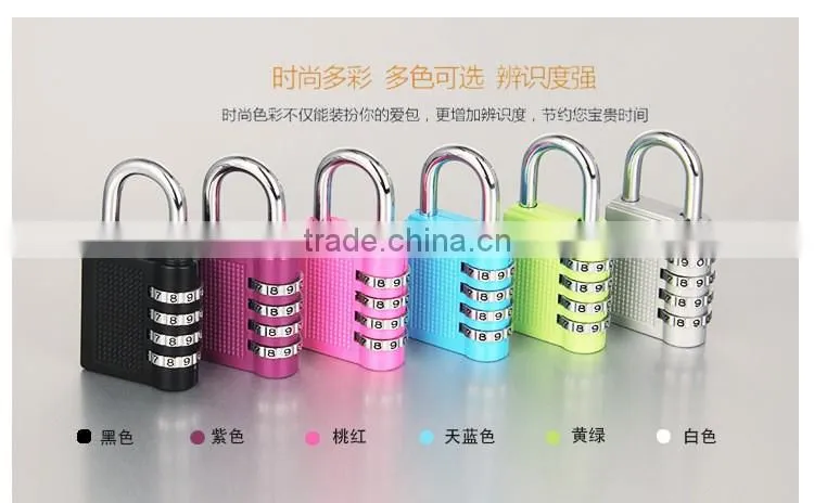 Baggage Luggage Zinc Alloy combination padlock number lock