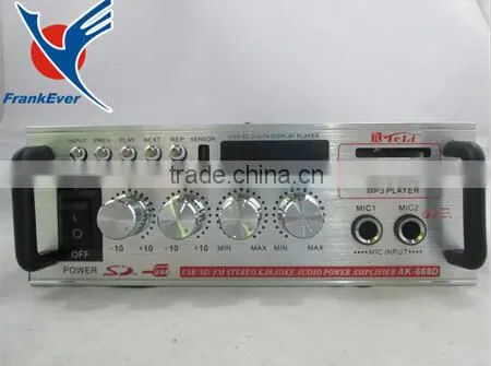 Hi fi AK668D DC12V or AC200V-240V high quality digital audio amplifier