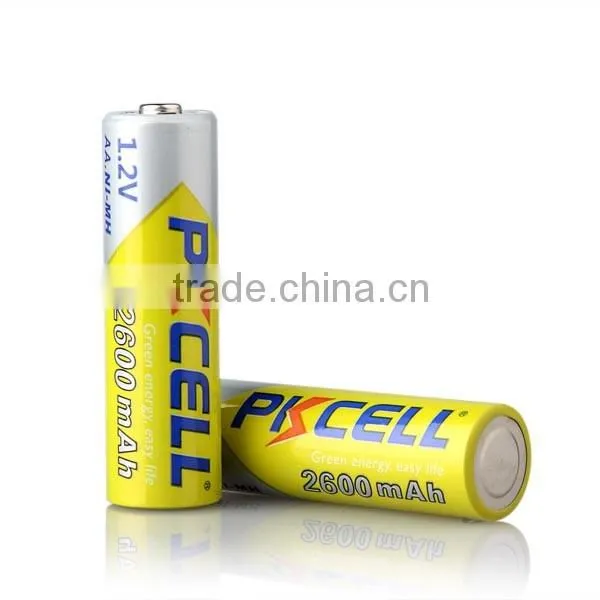High quality ni-mh battery 2600mah aa rechargeable batteries from Shenzhen Supplier