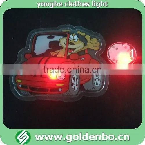 Flashing cartoon clothing PVC LED light