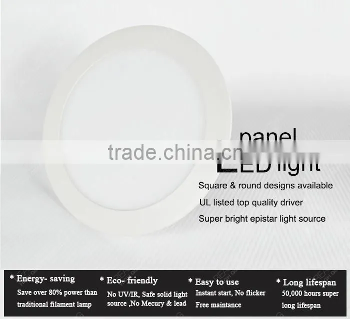Small power 3W~18W LED Panel Light Factory
