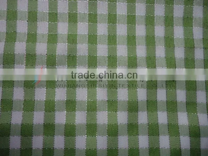 polyester Yarn Dyed Small Checked Fabric