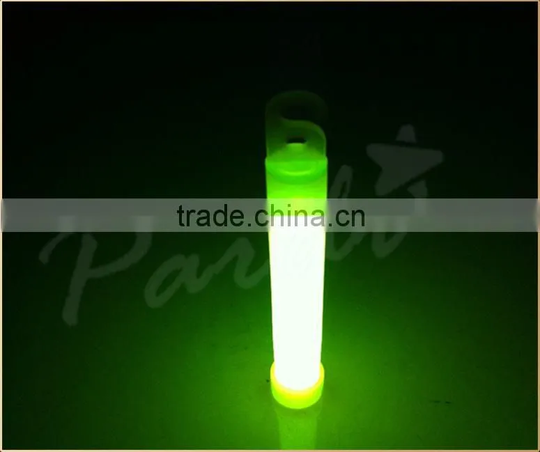 Party 6 inch glow stick with hook assorted colors bulk packing