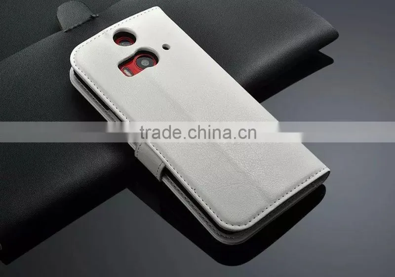 Wholesale Luxury Leather Cell Phone Case With Card Slot For HTC Butterfly 2