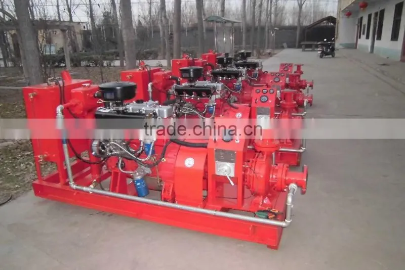 Firefighting fixed diesel water pump,fire motor pump