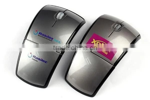 2.4Ghz Foldable Computer Black Wireless Mouse