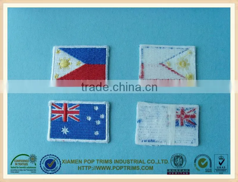 fashion custom cheap garment embroidery patches for sportswear
