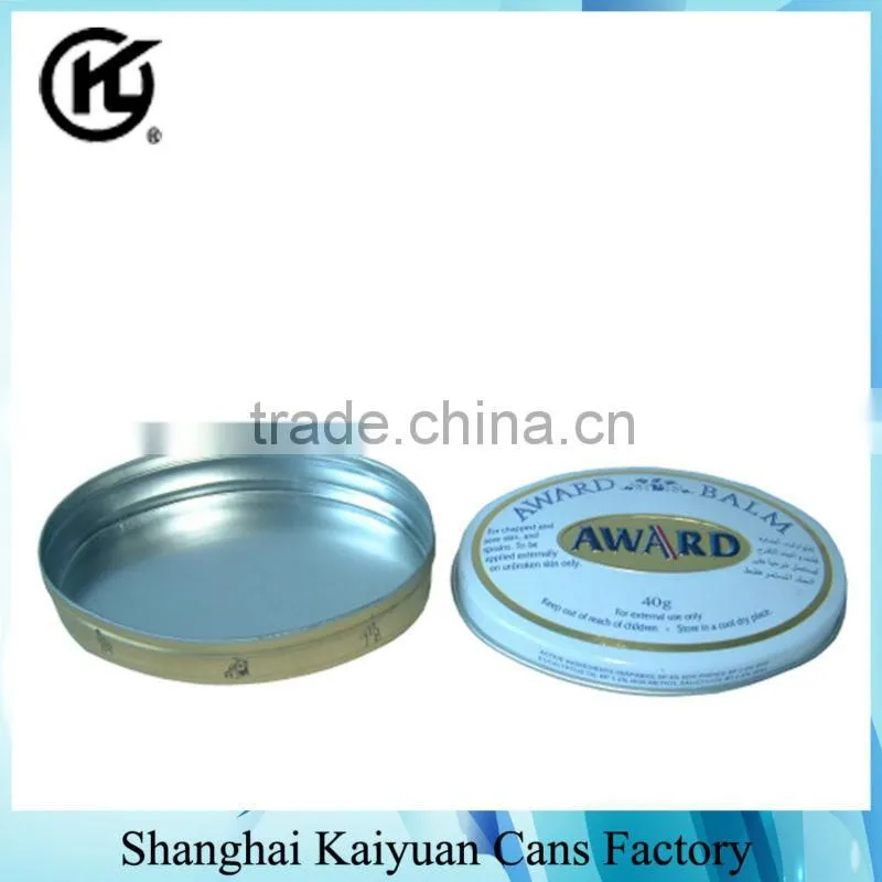 High Quality Oval Gift Tea Food Tin Can Box (various lids and printing)