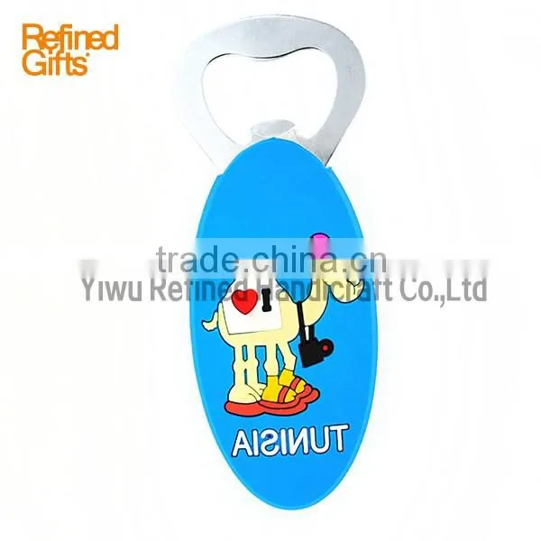 Menufacture Blue camel Bottle Opener Pvc Rubber Beer Tools